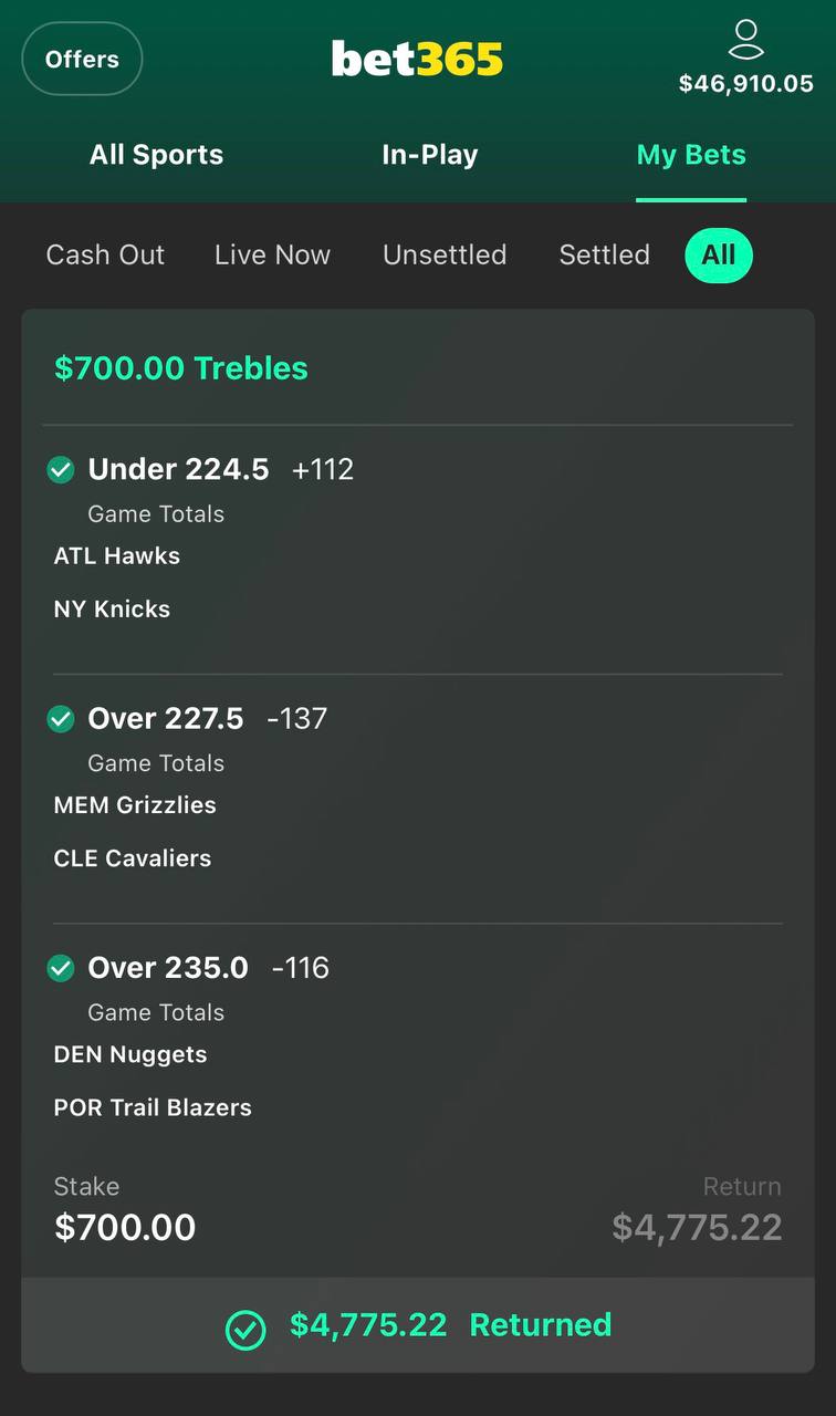 Probaly winning tip