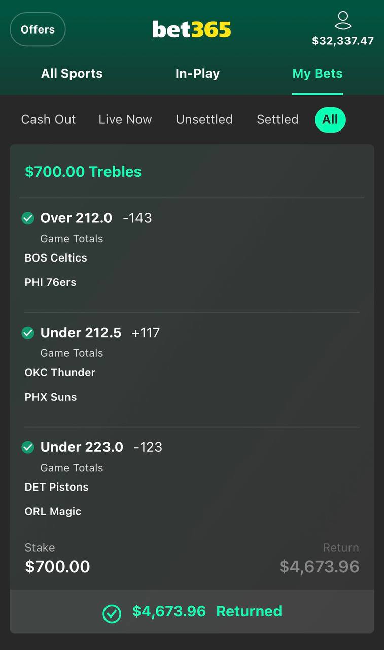 Probaly winning tip