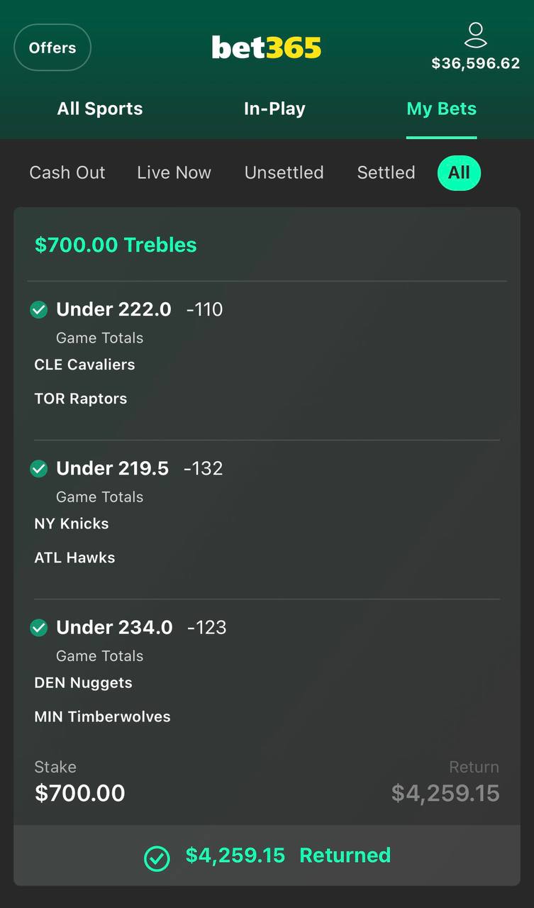 Probaly winning tip